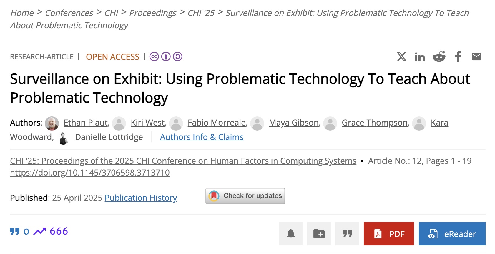 museum article title